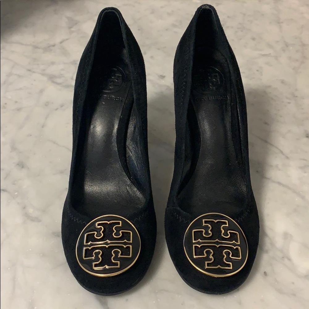 Tory Burch black suede pumps size 6.5